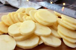 Papas en rodajas