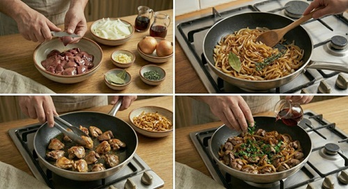 Prepración de higados encebollados paso a paso